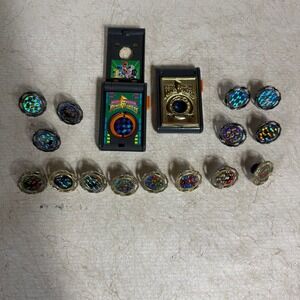 Vintage 1993 Mighty Morphin Power Rangers Spin Fighter Launcher Lot by Bandai